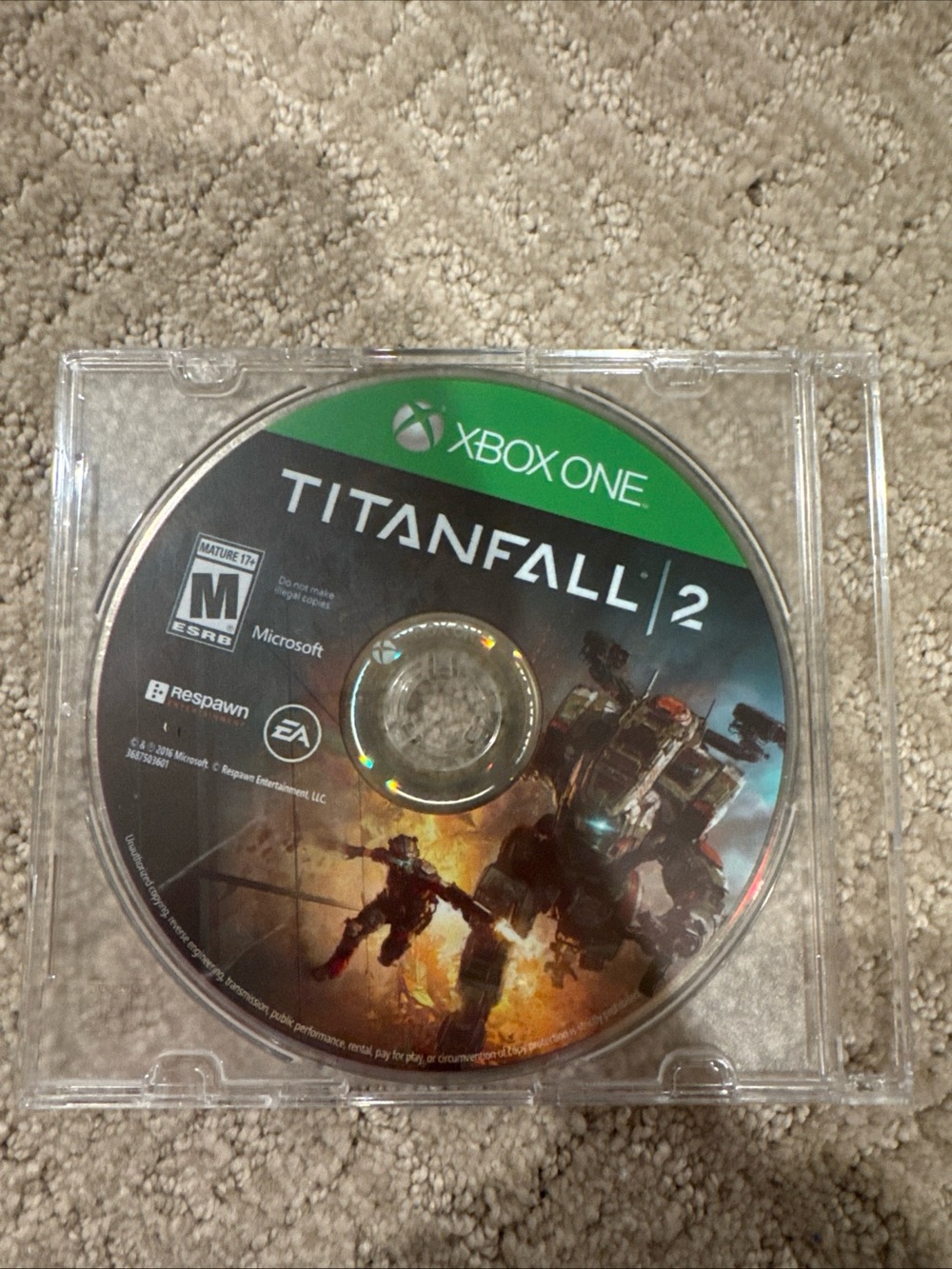 Microsoft Titanfall 2 Disc - Black & Green Artwork